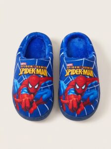 blue spider man slippers