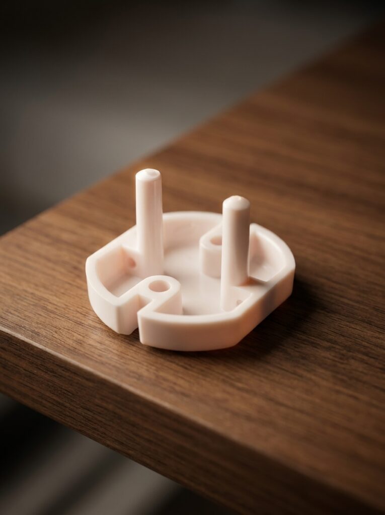 socket cover on wooden shelf 202607102233