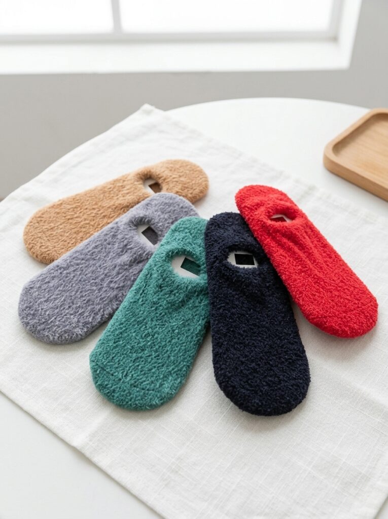 One Colour Warm Short Socks make a group picture 202608071127