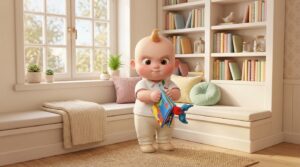 baby boy tearing cloth book 202608070443